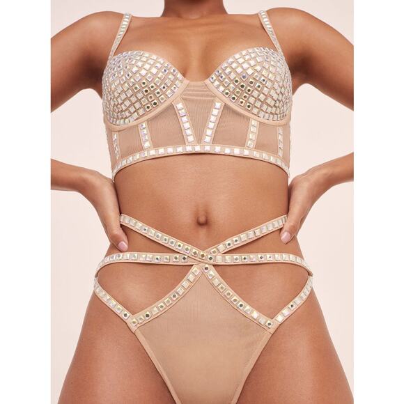 For Love And Lemons Other - For Love and Lemons Jackpot High Waist Panty Nude